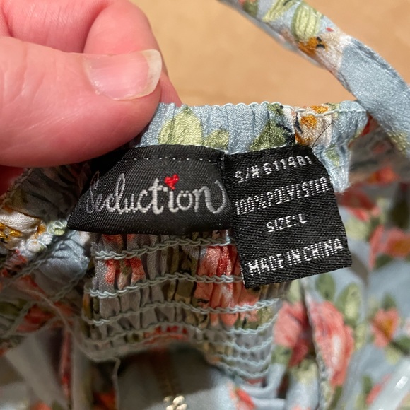 Seduction Floral Tank Top Size Large - Picture 6 of 6